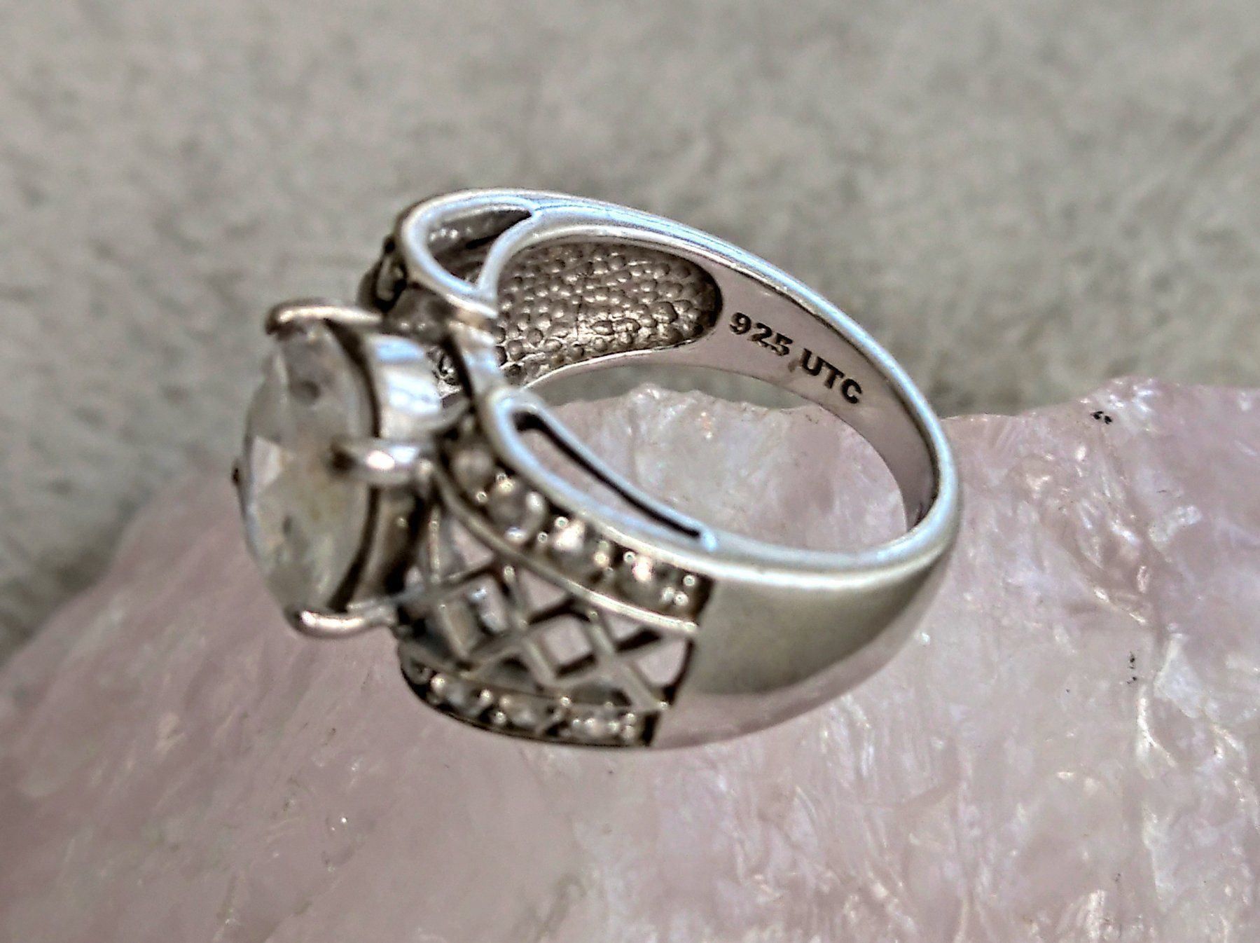 Anelli: Ring Silber 925 (durchsichtige Steine) – Usato da Istighofen venduto da Ringparadies 1