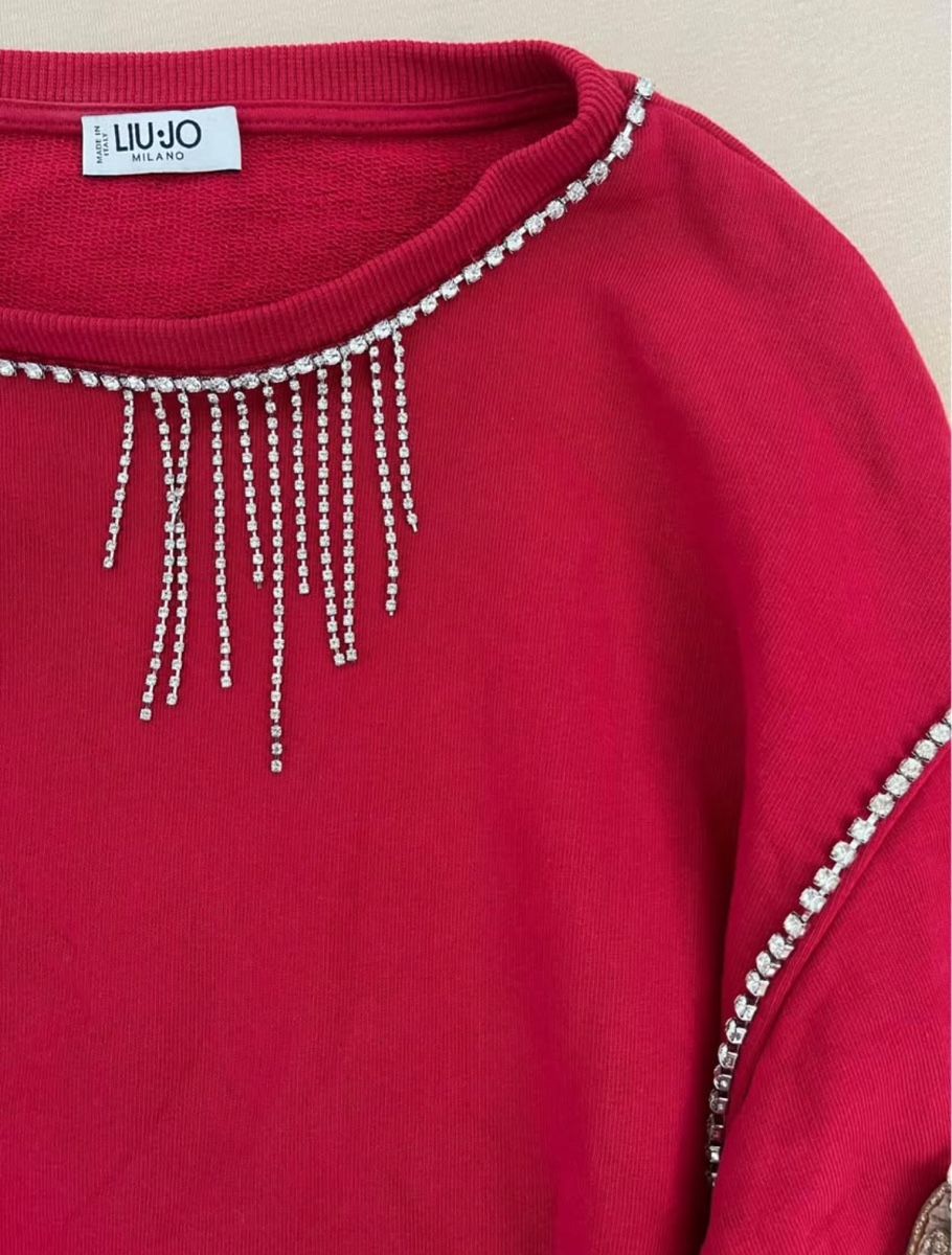 Liu Jo Maglioni & Felpe: Liu Jo Pullover, rot, Grösse S, neuwertig, mit Strass! – Usato da Burgdorf venduto da lin_g59z