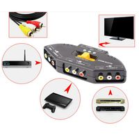3-Wege-Audio-Video-AV-RCA-Switch Switch