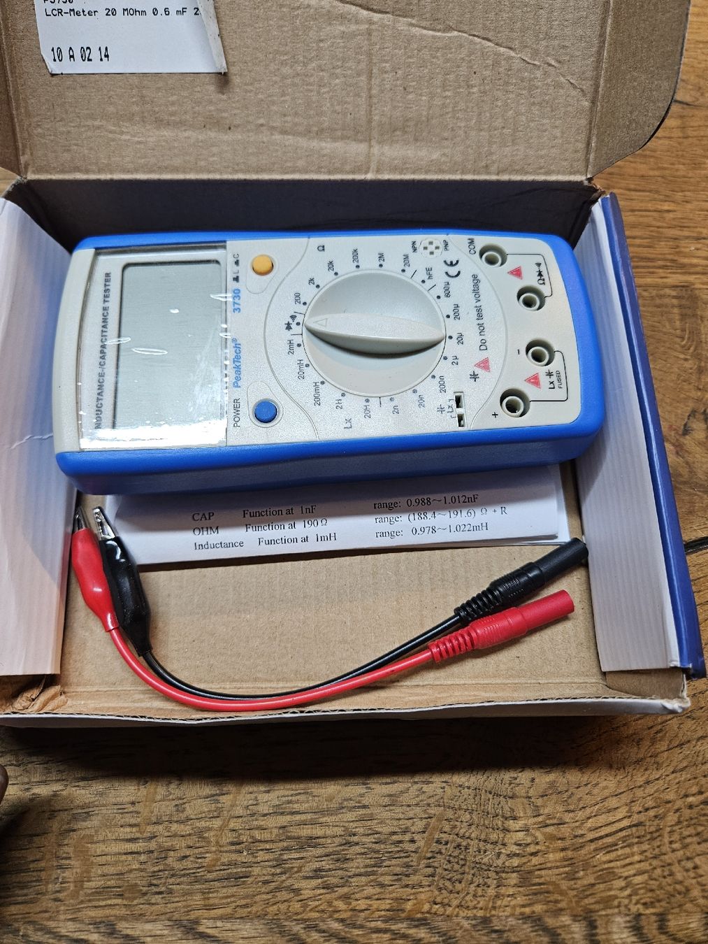 Misurare: PeakTech 3730 LCR-Meter (F) – Usato da Rorschach venduto da TimelessTrading 4