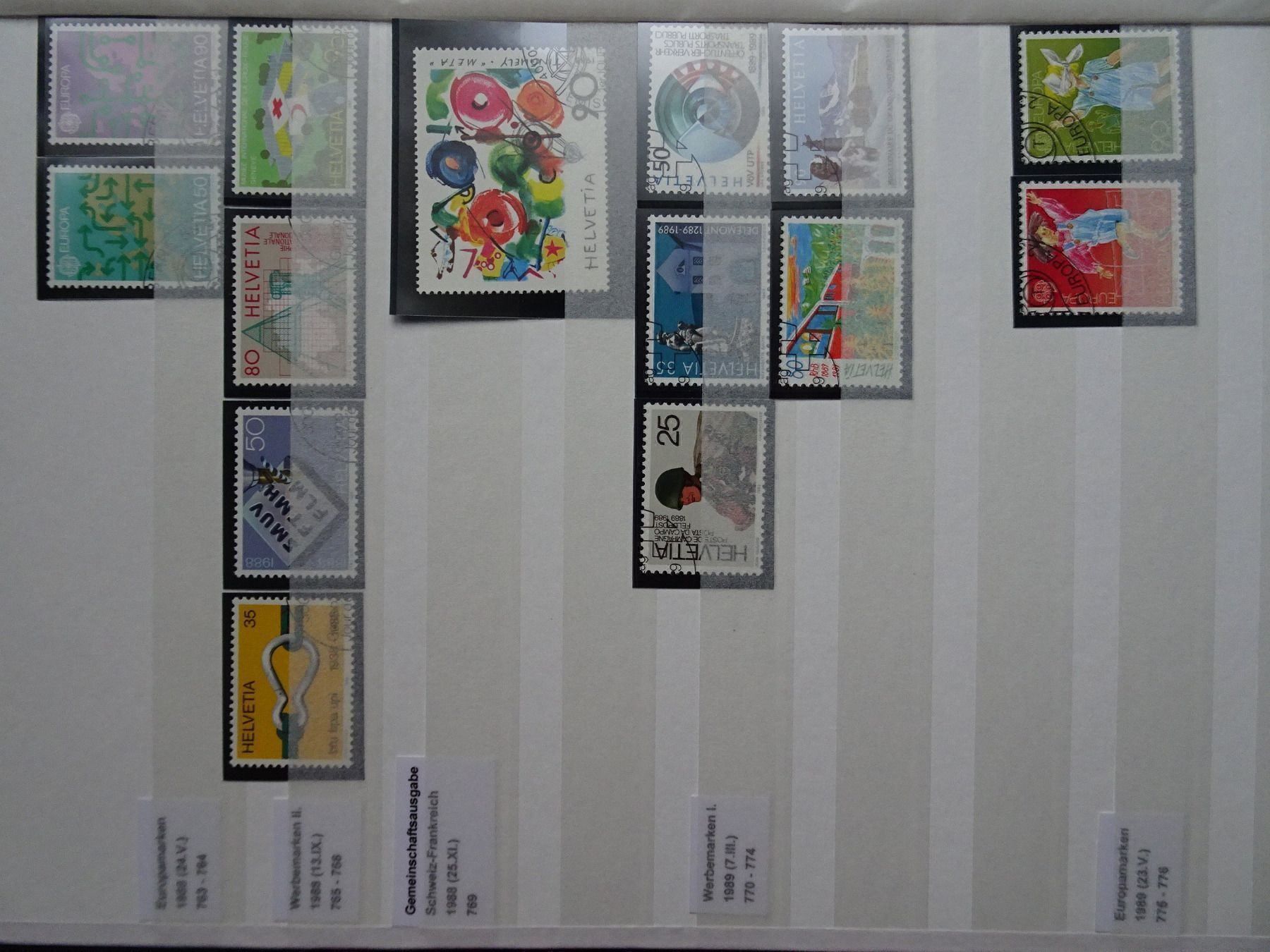Tous les timbres: 1988/89 – Neuf (Voir description) à Aadorf par Chnorli-Furz