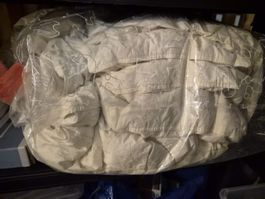 2 Duvet covers beeige and blue Ikea-good condition