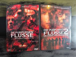 DVD Set: Die purpurnen Flüsse 1 & 2 (Jean Reno Thriller)