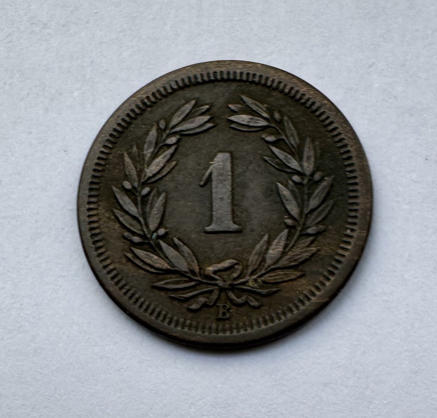 Tutti le monete: 1875 1 Rappen -unz – Usato da Kirchberg SG venduto da Zenhad69 1