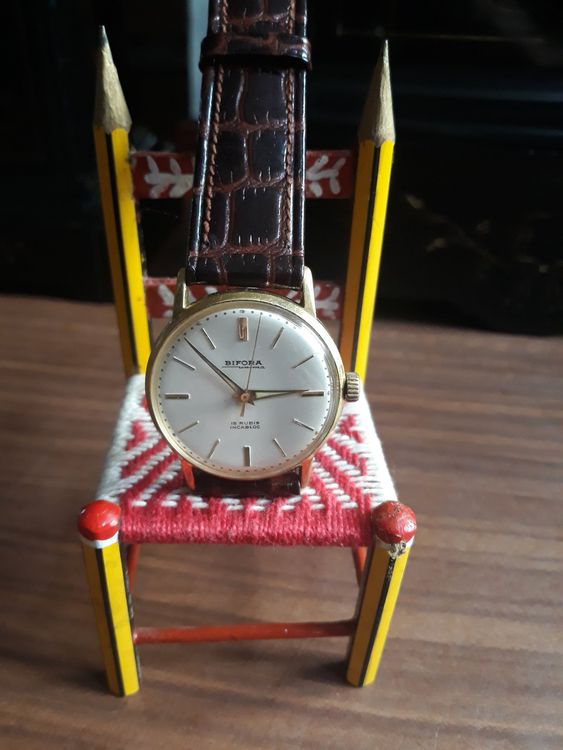 Montre Mécanique Vintage Bifora 17 Rubis - Pour Collectionneurs Ou Réparation - Mouvement à Remontage Manuel - Style Rétro Pour Homme