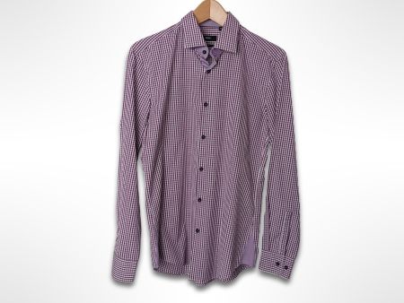 HUGO BOSS Hemd violett kariert Gr. 40