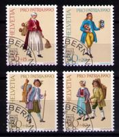 1990_B227-230_Pro Patria_Schöne Serie mit ERSTTAGSSTEMPEL !