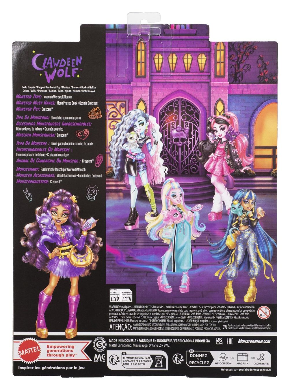 Bambole: Monster High poupée Clawdeen Wolf – Nuovo e nell'imballaggio originale da St-Imier venduto da ATTAKSHOP 1