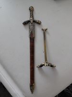 Dekorative Schwert-Brieföffner, Metall, mit Ständer⚔️