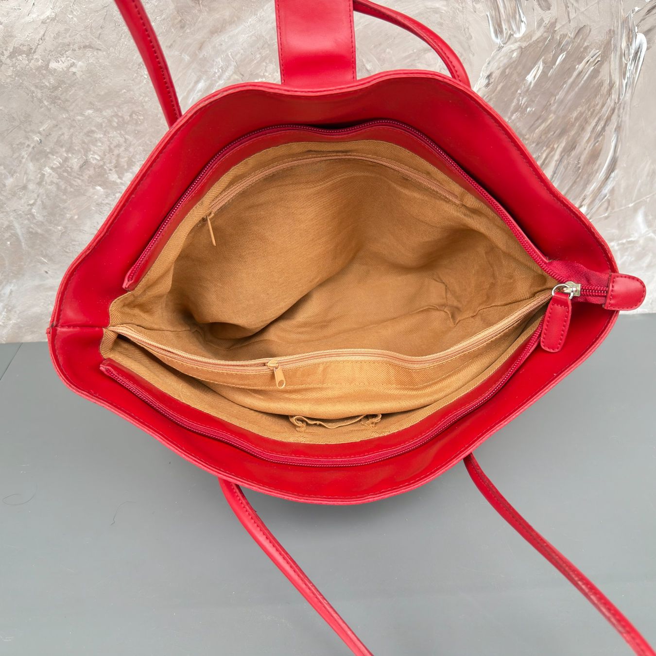 Taschen für Damen: Sac Cabas Rouge Boucle Argentée – Gebraucht aus Thônex von BrYu 4