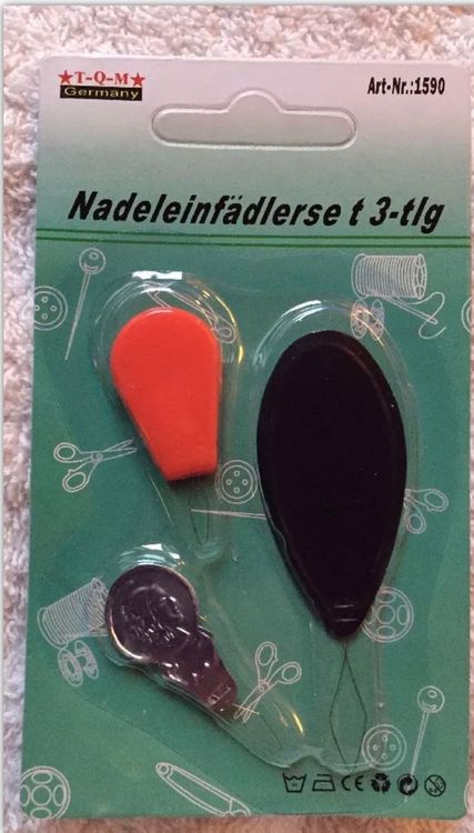 4 Stück Einfädler-Zangen - Stabile Stahlnadeln Zum Einfädeln