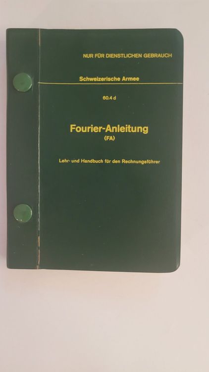 FourierAnleitung Schweizerische Armee 1974 Kaufen auf Ricardo