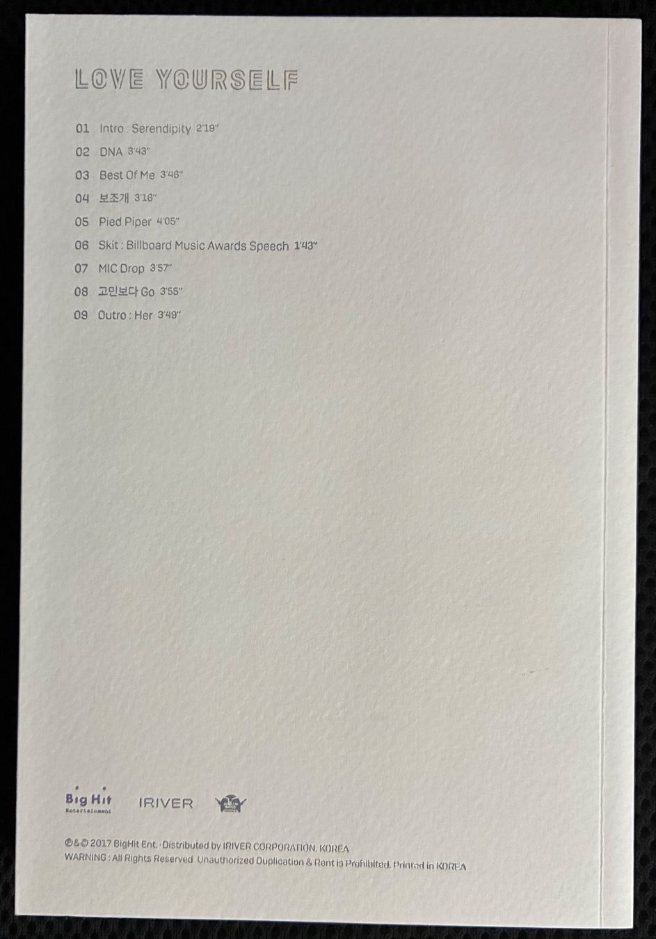 Album: Kpop BTS Love Yourself (Her) – Nuovo (secondo la descrizione) da Versoix venduto da ang_tq2z 2
