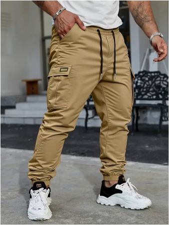 NEUE Herren Cargo Hose hellbraun Gr. M - 226035