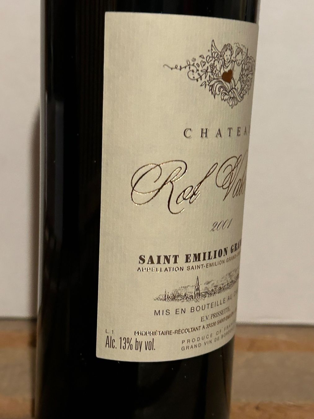Wein: Château ROL VALENTIN 2001 Saint-Emilion GC – Neu (gemäss Beschreibung) aus Roche VD von avediscipule 2