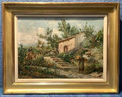 Huile sur toile A. Abate