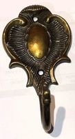 Goldener Antiker Wandhaken Messing im Vintage-Stil
