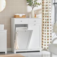 Wäscheschrank mit 2 ausklappbaren Wäschesäcken