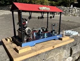 Wilesco Dampf-Werkstatt mit funktionierender Dampfmaschine