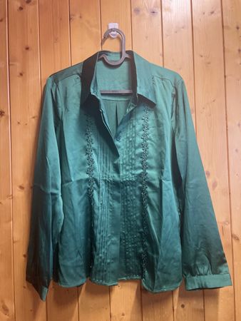 Bluse aus 100 % Seide, hergestellt in Italien