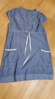 Sommer-Tunika Gr. 38/40, luftig leicht  blau weiss