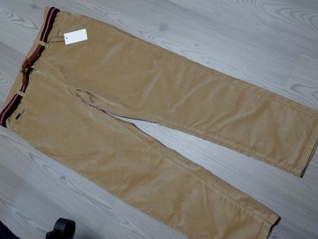 Cord Hose Damen Jeansform, samtw. Kurzgr. 23 beige, m. Gurt