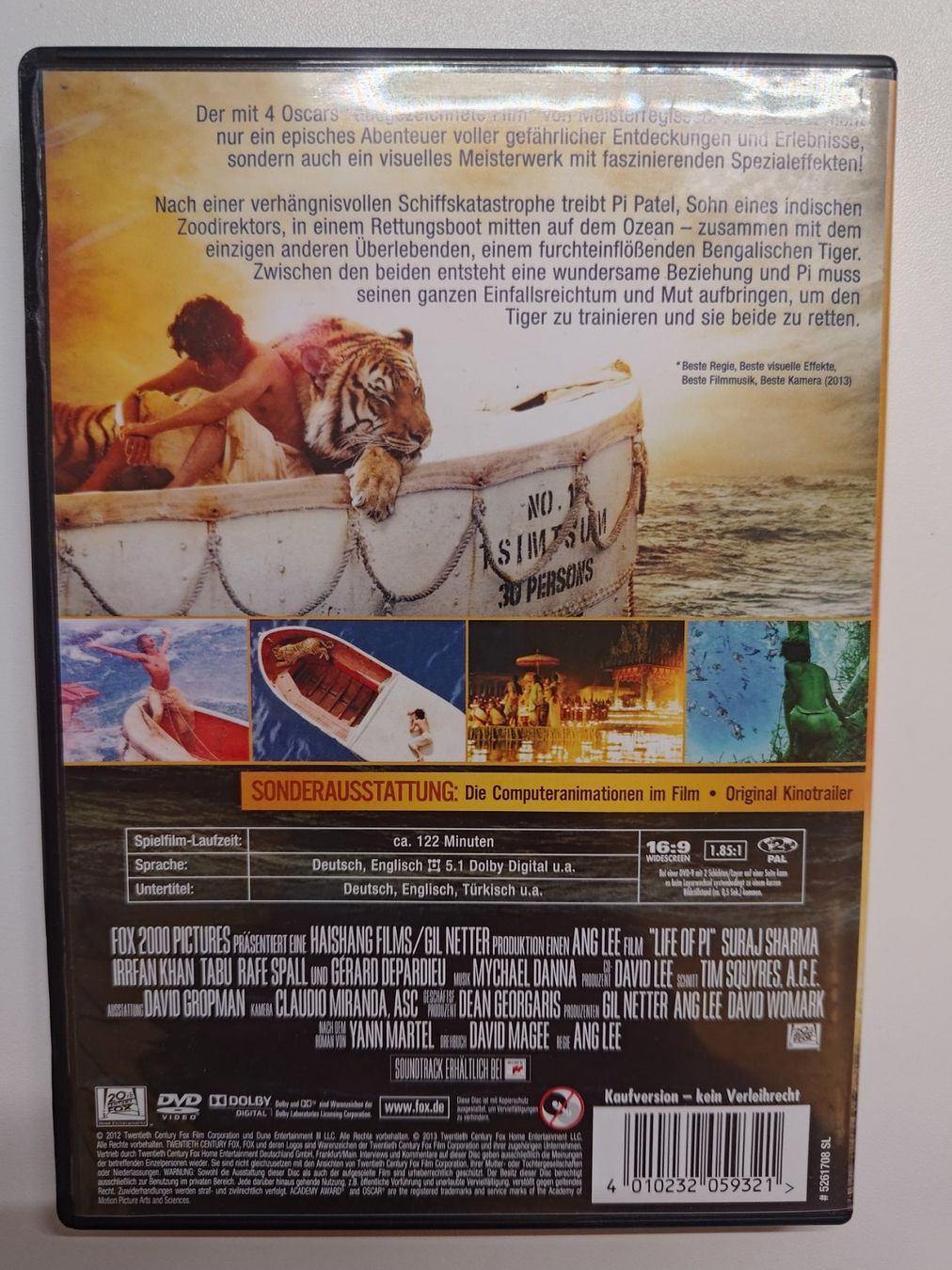 Tutti i DVDs: Life of Pi – Usato da Liestal venduto da Kratzilla 2