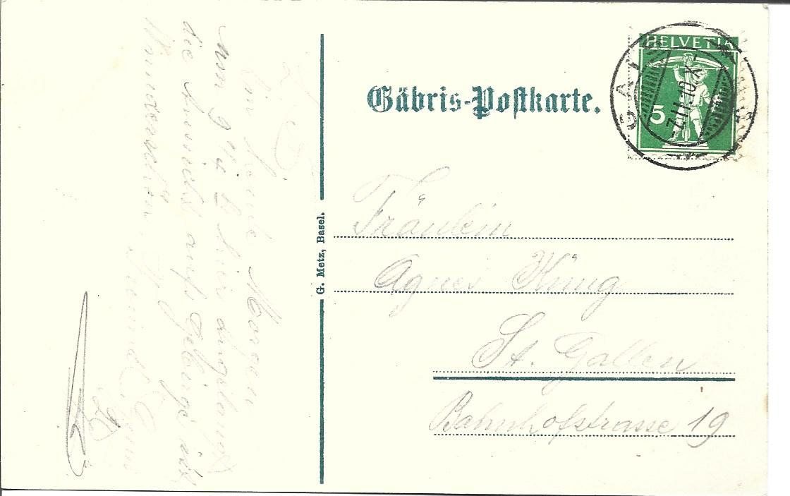 Cartoline postali: AK  Gais  Gäbris – Usato da Appenzell venduto da mai25 1