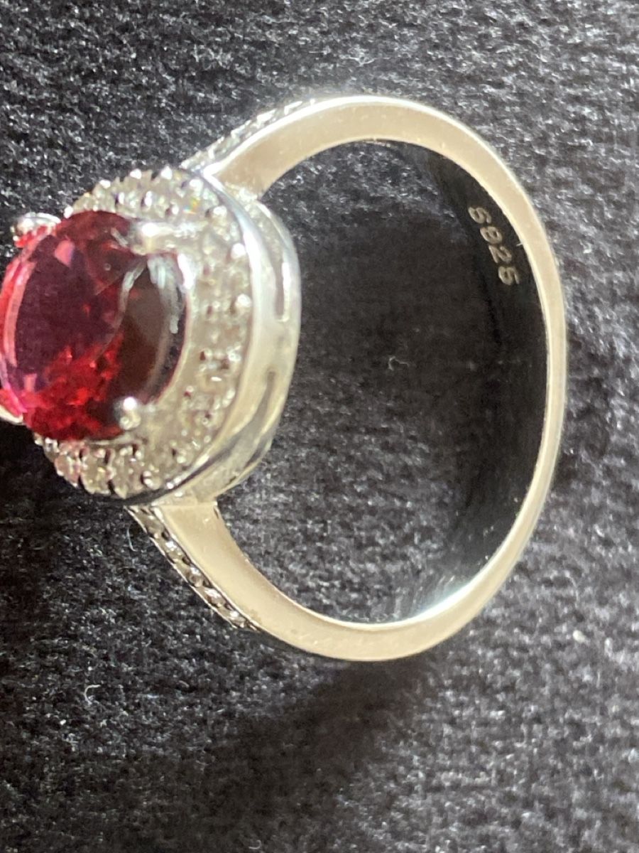 Altri gioielli: Silber 925 Schmuckset mit roten Steinen Ring 57 – Nuovo e nell'imballaggio originale da Läufelfingen venduto da Alles_Garantie 4