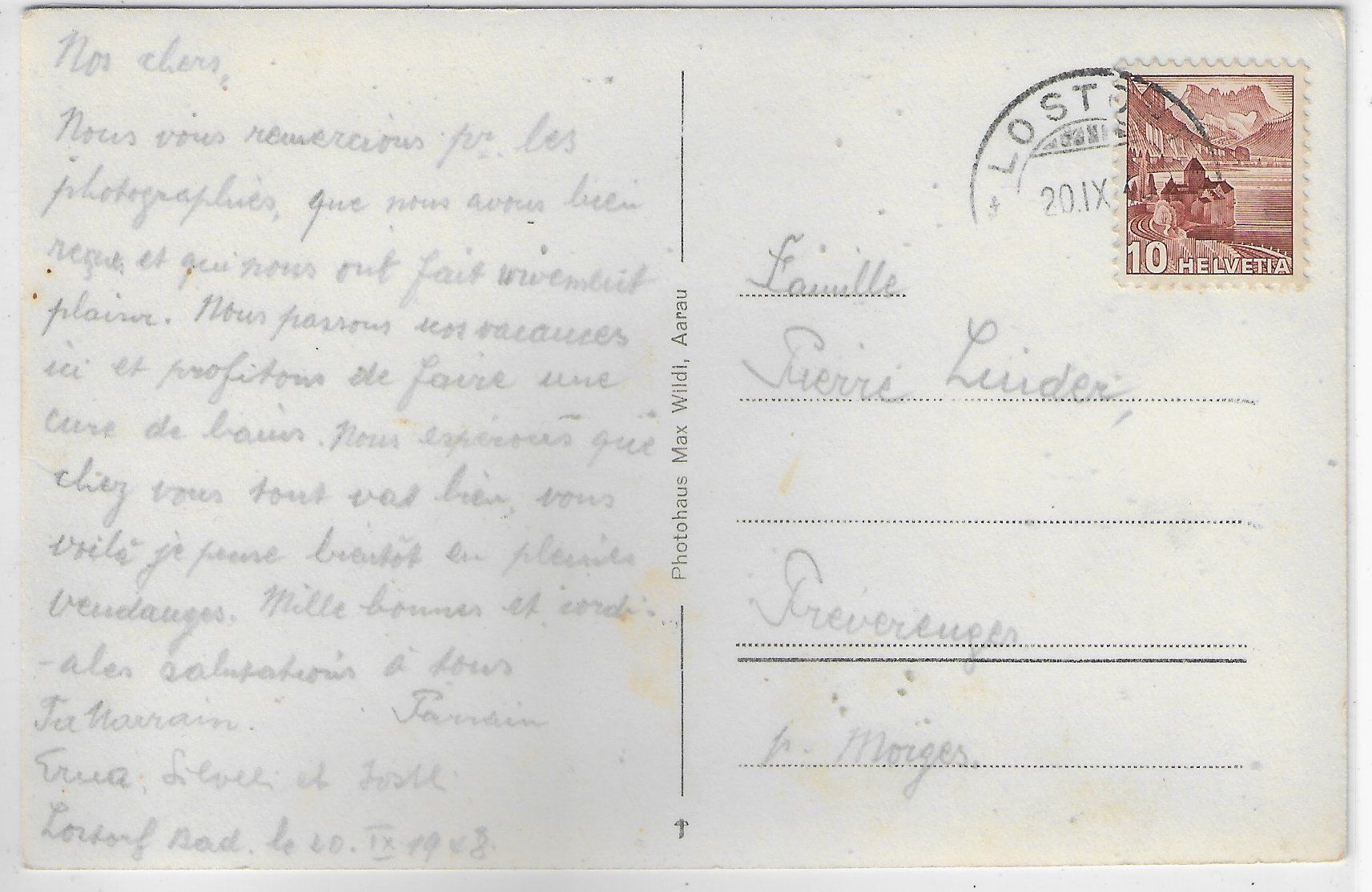 Cartoline postali: Bad und Kurhaus Lostorf – Usato da Ettingen venduto da Kartenplanet 1