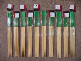 Bambus Essstäbchen chopsticks lang verziert grün stabil