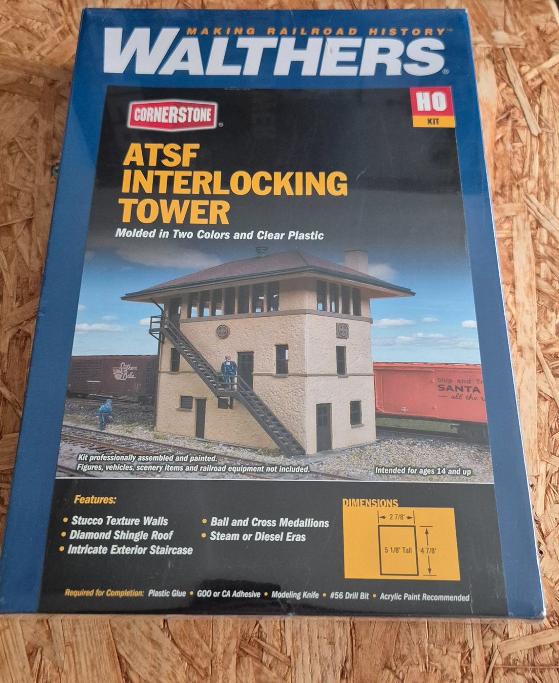 Walthers Modellini di ferrovie: Walther's Cornerstone ATSF Interlocking Tower – Nuovo e nell'imballaggio originale da Nendeln venduto da dresinle