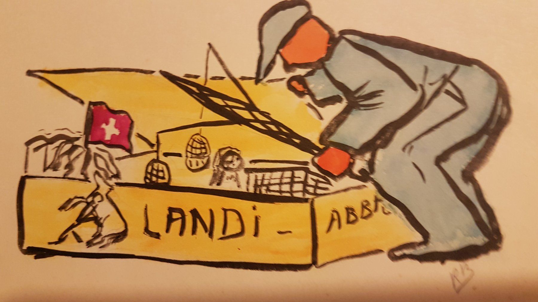 Foto & Immagini: Karikatur SERDU: Ein Stück Schweizer Zeitgeschichte – Usato da Glattbrugg venduto da casabelavista 6
