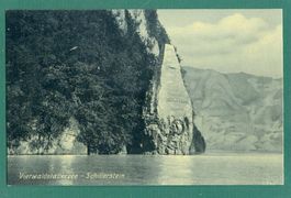 Schillerstein, Vierwaldstättersee, um 1905, ungelaufen