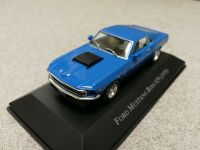 Ford Mustang Boss 429 1970 blau / schwarz    1:43 von Altaya