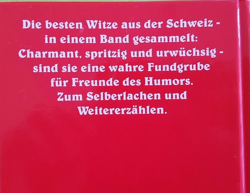 Die besten Witze aus der Schweiz Kaufen auf Ricardo