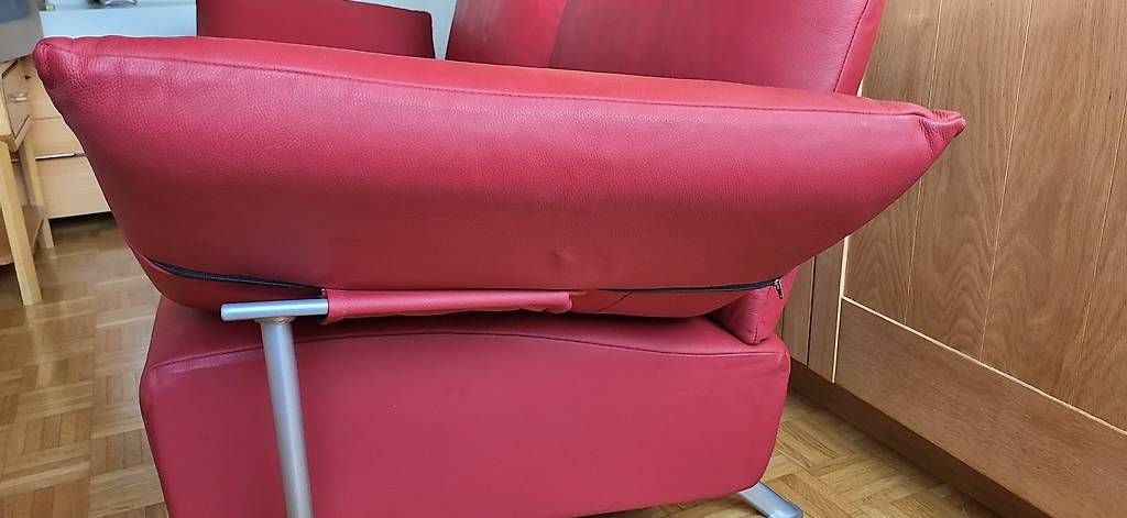 Divani: KEBE 2-er Echtledersofa rot – Usato da Neuendorf venduto da roe_v8lf 3