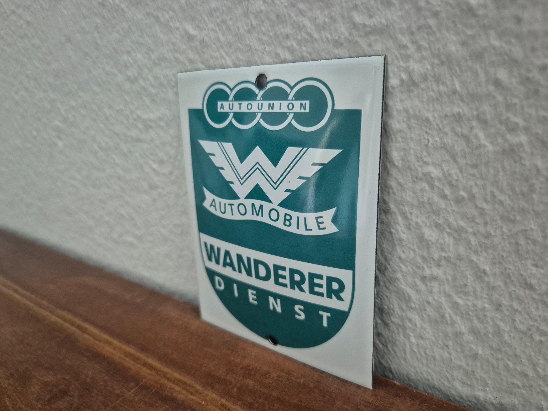 Insegne: Emailschild Audi Wanderer Oldtimer Werkstatt Emaille Schild – Nuovo (secondo la descrizione) da Schaffhausen venduto da pfanis09 3