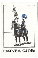 Studentenkarte - Matura 1921 - O.P.c - Don Quijotte - Bücher