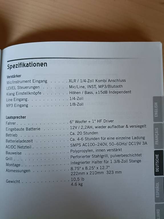 Casse acustiche: Bluetooth/Instrument/Mikrofon Lautsprecher mit Akku – Usato da Zürich venduto da yan_f8ld 3