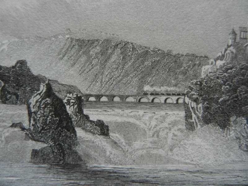 Gravures: Rheinfall Schloss Laufen – D'occasion à Risch par Rischli15 8