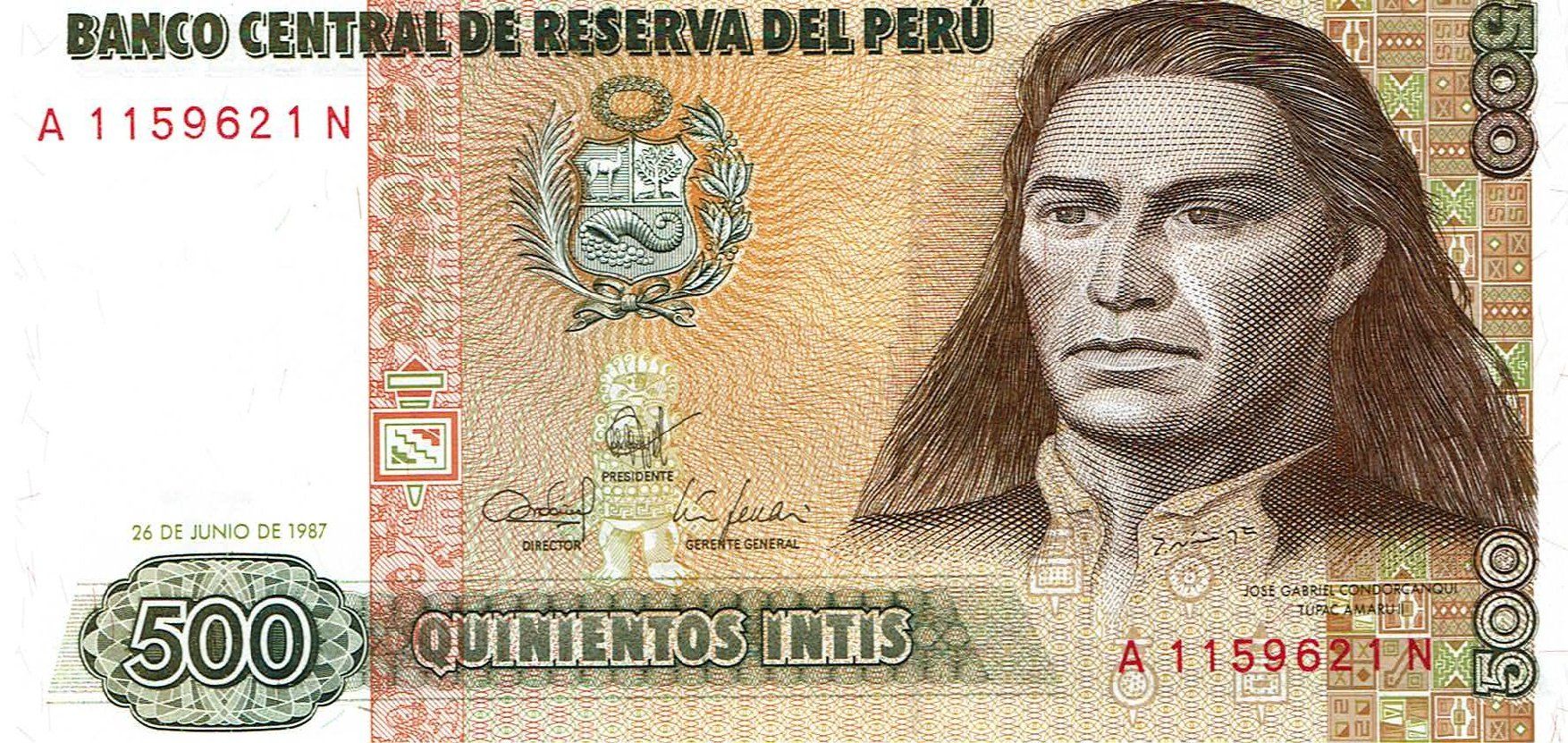 Banconote: Peru 500 Intis 1987 P-134 UNZ – Nuovo (secondo la descrizione) da Steffisburg venduto da ber_8htf 1