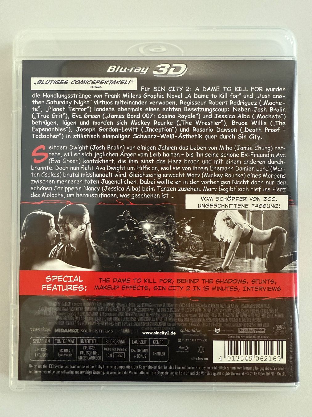 Tutti i DVDs: 3D Blu-Ray Sin City 2 – Usato da Gasel venduto da Alter_Ego 1