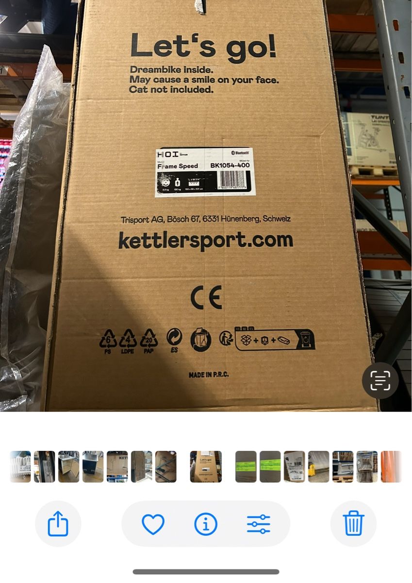 Kettler Hometrainer: kettler hoi frame speed – Neu und originalverpackt aus Muri AG von Schibi_prelude 2