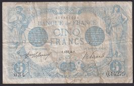 Frankreich 5 Francs 1916