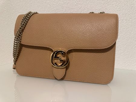 Gucci Interlocking Bag, Beige, Top Zustand