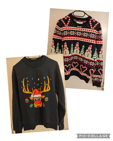 Weihnachtspullover Set Gr. S, Next & Pier One