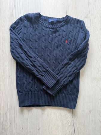 Polo Ralph Lauren Pullover Zopfmuster dunkelblau