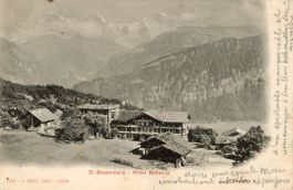 Beatenberg   BE  mit Hôtel Bellevue       um 1900