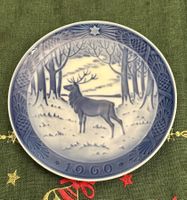 Royal Copenhagen Weihnachtsteller 1960 – Winterhirsch, selte